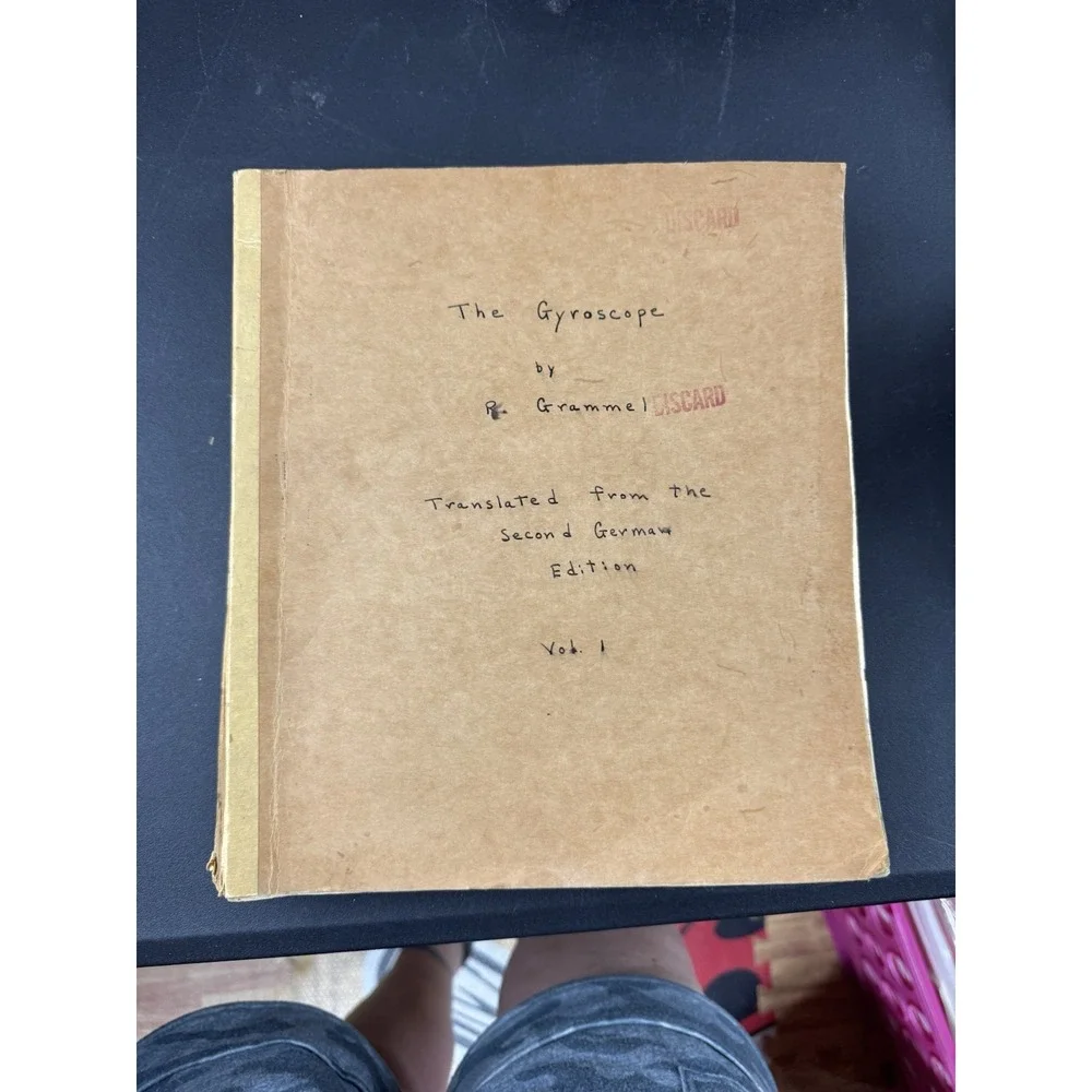 The Gyroscope, Its Theory and Applications Vol I‎ R. Grammel Intelligence Trans.
